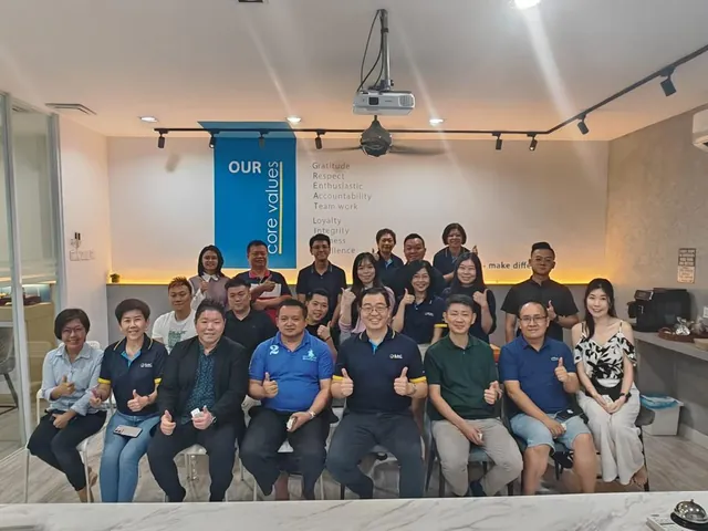Business owners and speakers together after the SME CEO Monthly Coffee Talk